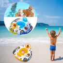 Inflatable Car Steering Wheel Boat Baby Circle Seat Ring Water Toys Random Newly