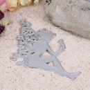 1pcs Metal Steel dainty Sitting fairy Cutting Dies Stencil For DIY Scrapboo