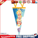Camping Tent Bunting Pennant Outdoor Scene Layout Triangle Hanging Flag (D)