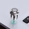 12mm 3V Waterproof Metal Button Auto-Reset Switch with LED Light(Green)
