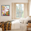 14CT Partial Stamped Embroidery Happy Painting Canvas Chinese Cross Stitch Set