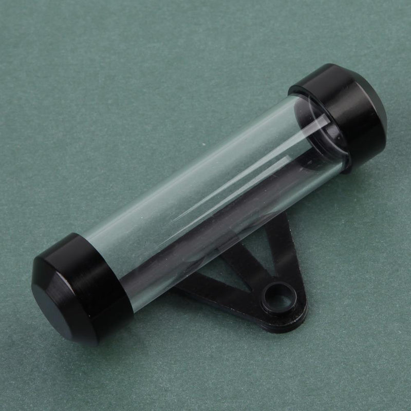 Black Waterproof Motorcycle Motorbike Tube Tax Disc Cylindrical Holder Newly
