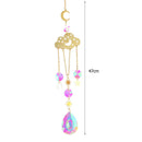 #A 1/5pcs Crystal Wind Chime Light Catcher Chaser Windbell Ornament Garden Decor