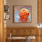 Oil Paint By Numbers Orange Frameless Picture Craft Kit for Home Living Room