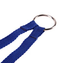 Nylon Double Dual Two Pets Dogs Leash 2 Way Coupler Walk Necklace(Blue) Newly
