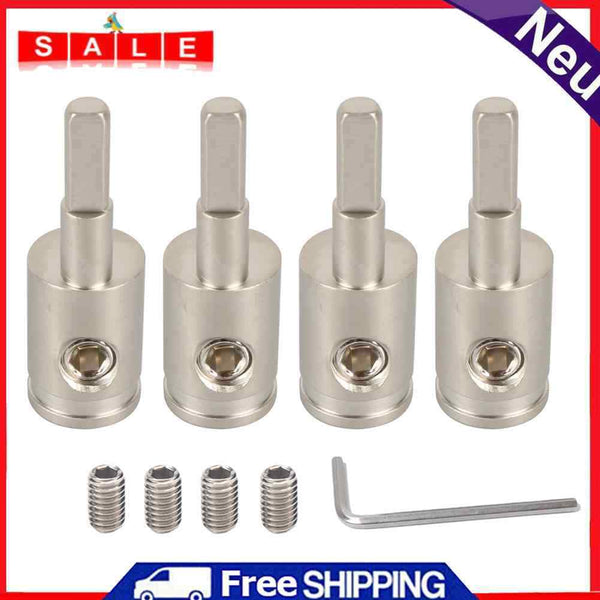 4 Sets Power Cord Input Reducers 4GA Car Audio Wire Terminal Blocks with Screws