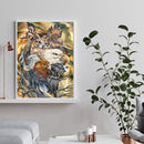 5D Diamond Embroidery Picture Set DIY Owl Group Round Drill Diamond Painting