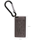 Portable Ashtray Cigarette Keychain Outdoor Pocket Smoke Ash Tray (Black