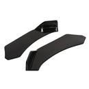 Universal Gloss Black Car Front Bumper Lip Splitter Chin Spoiler Left+Right