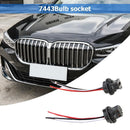 2pcs T20 7443 Car Bulb Holder Socket Adapter LED Light Lamp Wiring Connector