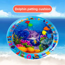Inflatable PVC Dolphin Water Mat Thicken Cushion Early Education Baby Water