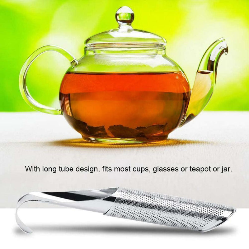 Tea Filter Pipe Shape Loose Leaf Diffuser Tea Strainer Steel Infuser Best Q9D6