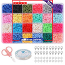 Polymer Clay Beads-DIY Premium Handmade Loose Spacer Ceramic Vinyl Disc Beads