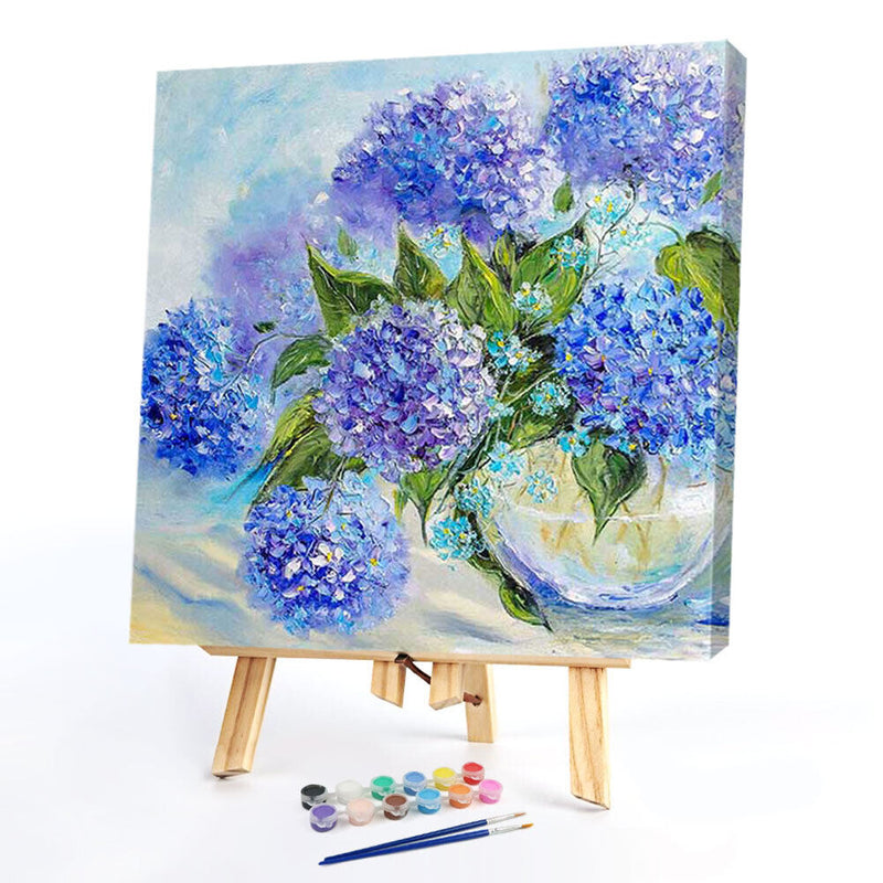 Flower Oil Paint By Numbers Kit DIY Acrylic Painting on Canvas Wall Art Pictu