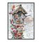 11CT Full Embroidery Kit Mailbox Bird Cotton Counted Cross Stitch Home Decor