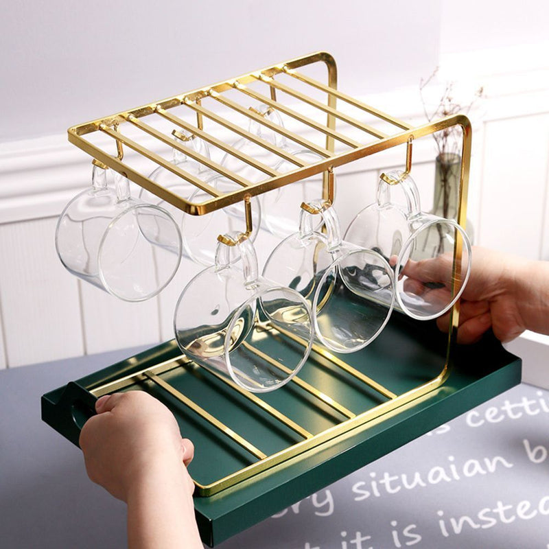 Drying Organizer Metal Mug Holder Coffee Mug Storage Rack Holder Mug Cups Stand
