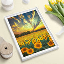 5D DIY Diamond Painting Sunflowers Full Round Drill Canvas Wall Drawing Mos