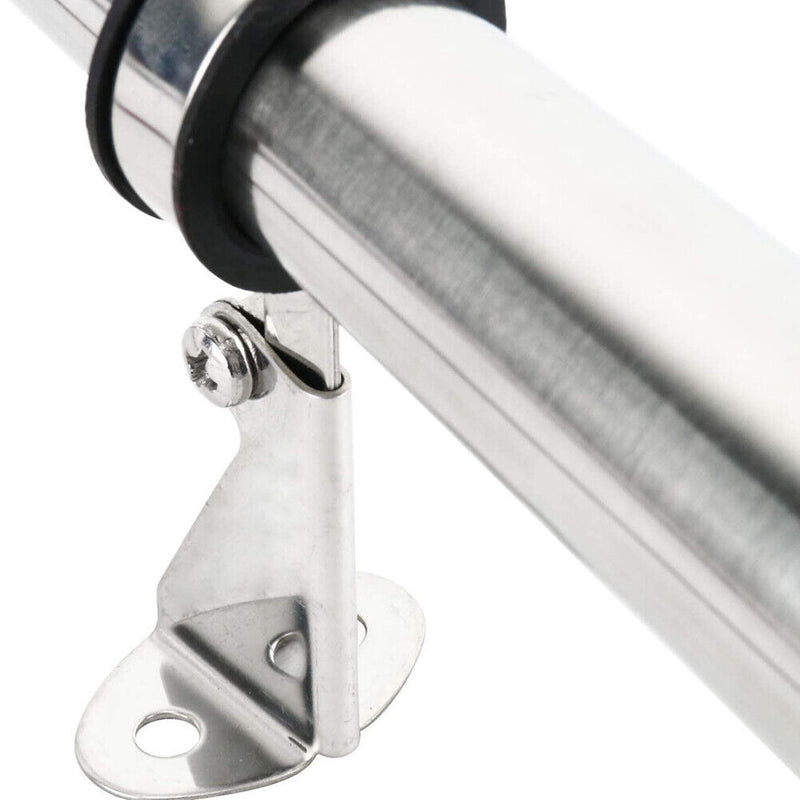 12V Stainless Steel Low Tone Single Trumpet Horn + Mounting Kit for Marine Boat