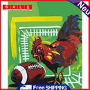 Painting By Numbers Kit Frameless DIY Rugby Rooster Hand Painted Canvas Artwork