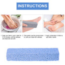Foot Plate Long Pumice Stone Dead Skin Callus Exfoliate Pedicure (Blue) Newly
