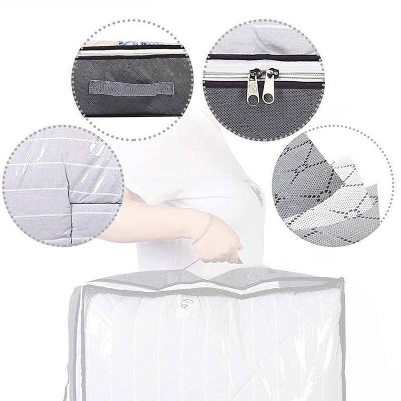 Underbed Storage Bag Organizer Large Capacity with Reinforced Handles Store Bags