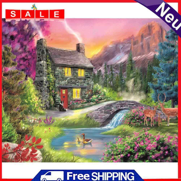 Woods Hat Deer Oil Paint By Numbers DIY Handpainted Home Decoration Gift Unframe