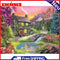 Woods Hat Deer Oil Paint By Numbers DIY Handpainted Home Decoration Gift Unframe