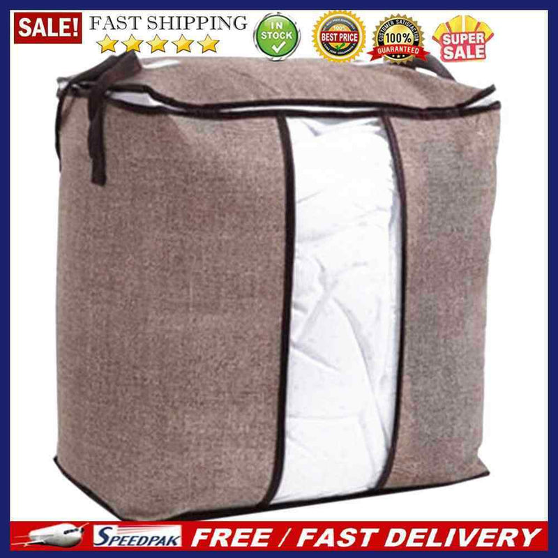 Non-Woven Fabric Wardrobe Closet Storage Box Clothes Quilt Bag Holder Organiz