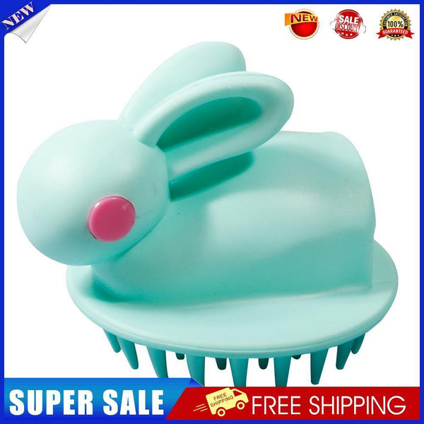 Silicone Head Scalp Massage Brush Shampoo Hair Washing Bath Comb (Green)