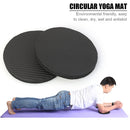 2x Plank Workout Round Knee Pad Fitness Push-up Yoga Rebound Mat (Black) Newly