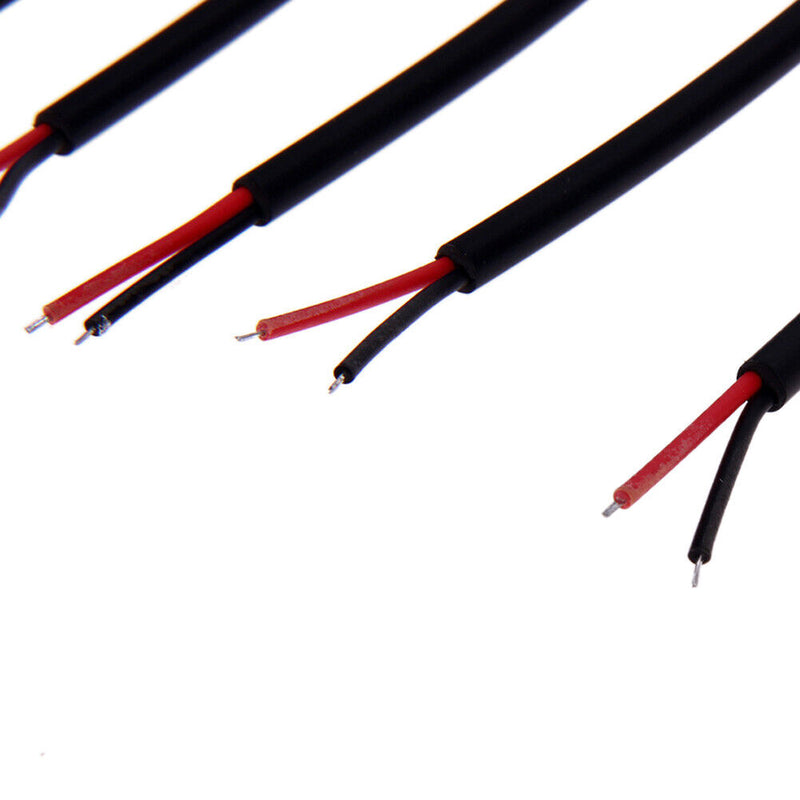 5pcs 5.5*2.1mm LED Light DC Male Wire with Lock Cable Buckle Male