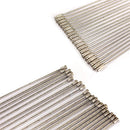 40pcs Stainless Steel Wire Keychain Cable Key Ring for Outdoor Hiking
