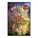 11CT Full Cross Stitch Sky Rainbow Counted DIY Embroidery Home Decoration G