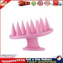 Silicone Shower Hair Washing Comb Brush Head Scalp Massage Brush (Pink) Newly