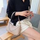 Fashion Women Butterfly Chain PU Underarm Bag Casual Small Handbags (Khaki)