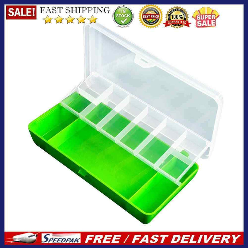 11 Compartments Fishing Box Double Layer Lure Hook Storage Organizer Contai