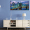 City Bridge Night Oil Paint By Numbers Kit DIY Acrylic Painting on Canvas Crafts