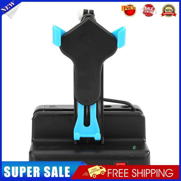 Phone Swing Automatic Shake Motion Brush Step Wiggler with USB Cable (Blue)