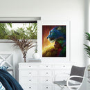 Girl and Tiger Oil Paint By Numbers DIY Drawing Picture Home Decoration No Frame