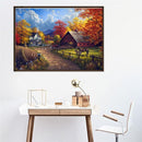 5D DIY Landscape Cabin Diamond Embroidery Painting Cross Stitch Mosaic Kits Craftsman