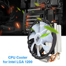 SNOWMAN 2 Heat Pipes CPU Cooler PC Radiator for Intel LGA (4 Pin No Light) Newly