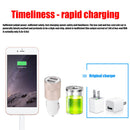 2.1A USB Car Chargers 2 Ports Mobile Phone Charging Socket Adapter Power Outlet