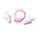 #A Silicone Swimming Earplugs + Nose Clip Waterproof Swimming Supplies Unisex