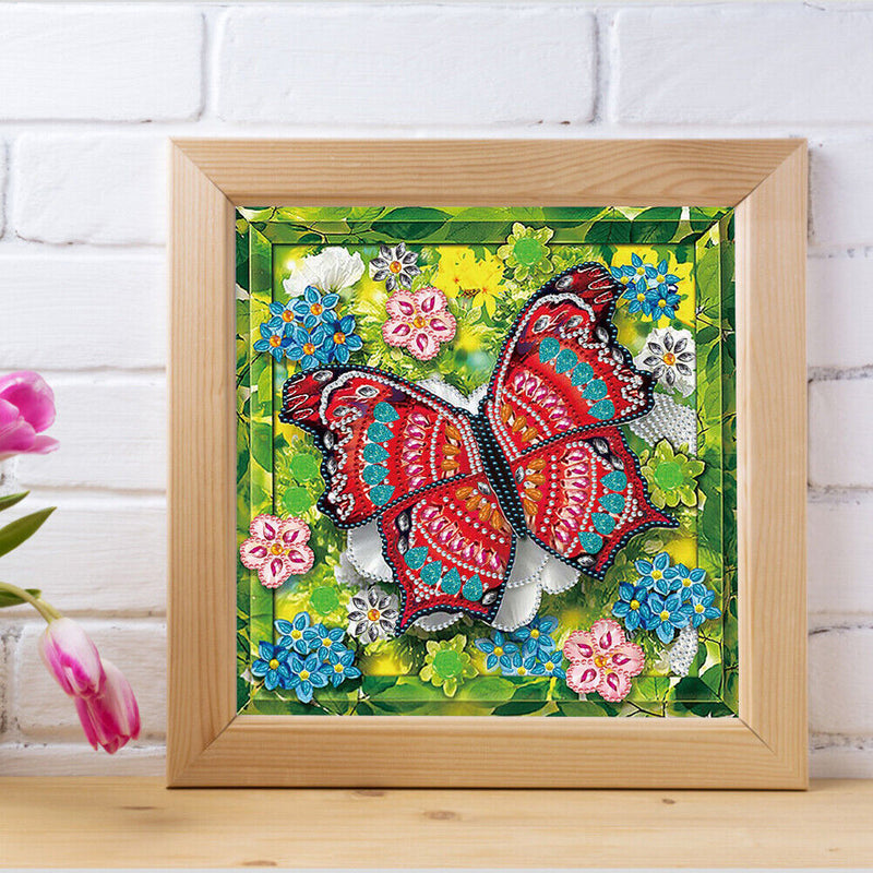 #A 5D Butterfly Series Diamond Mosaic Partial Special Shape Drill Drawing Kit De