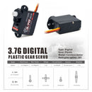 2.8-4.2V 3.7g Plastic Gear High Speed Micro Digital Servo Kits for RC Aircr