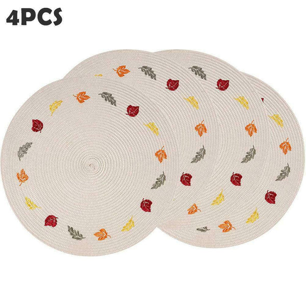 Set Of 4 Place Mats And Coasters Dining Table Placemats Non-Slip Washable T8P8
