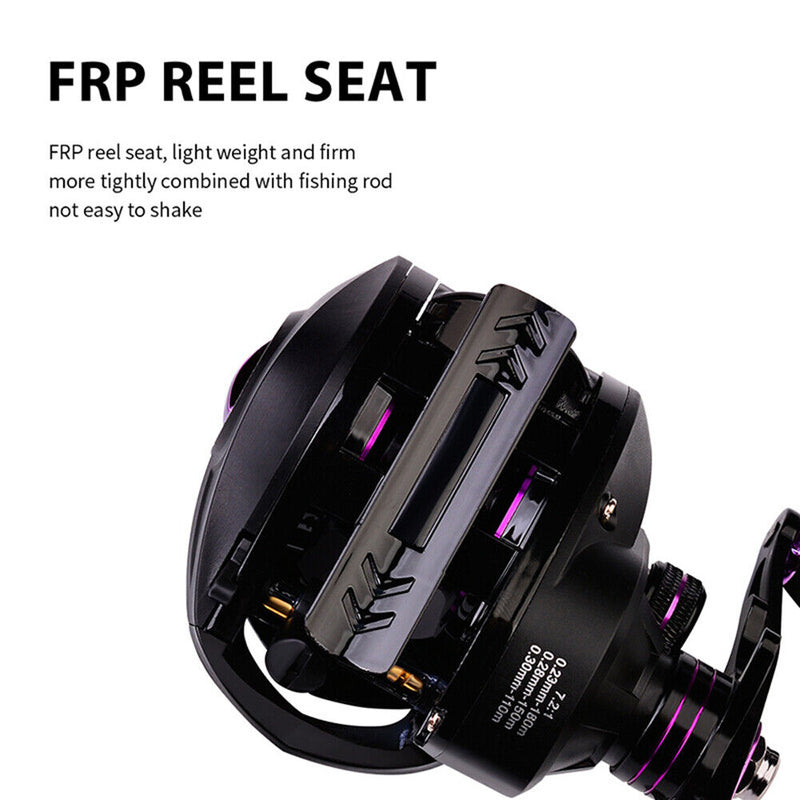 PROBEROS Baitcasting Reel 7.2/1 High Speed 10kg Max Drag 3+1BB Fishing Wheel