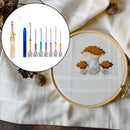 Embroidery Stitching Punch Needle Sewing Tool Set Poking Cross Stitch (A) Newly