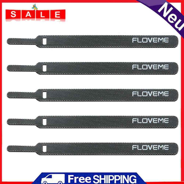 Floveme 5pcs Cable Organizer Belts Wire Management Winder for Earphone USB Cord