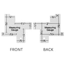 DIY Craft Patchwork Quilting Template Sewing Ruler Tailor Ruler Measuring Gauge